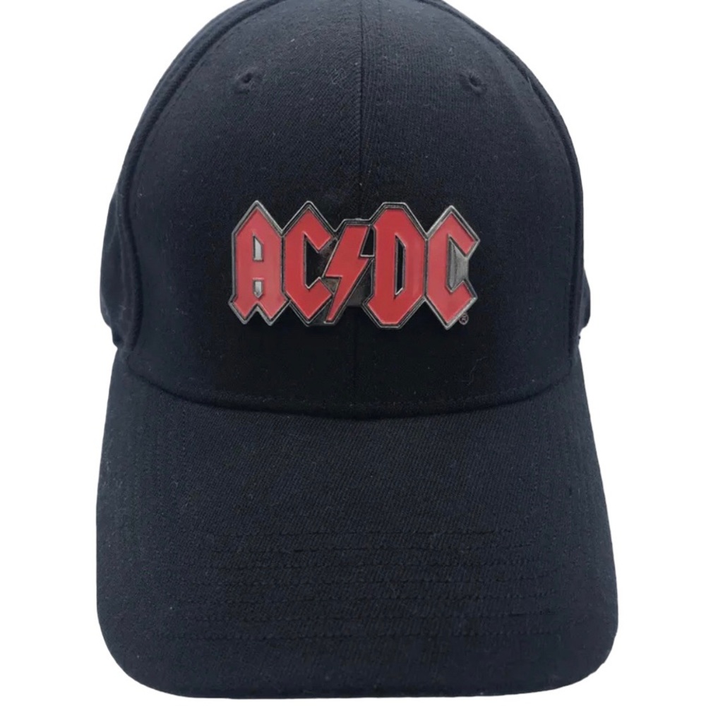 AC/DC NWT Baseball Cap/Hat Black w/Red Metal Logo 2005 Size: One Size fits most